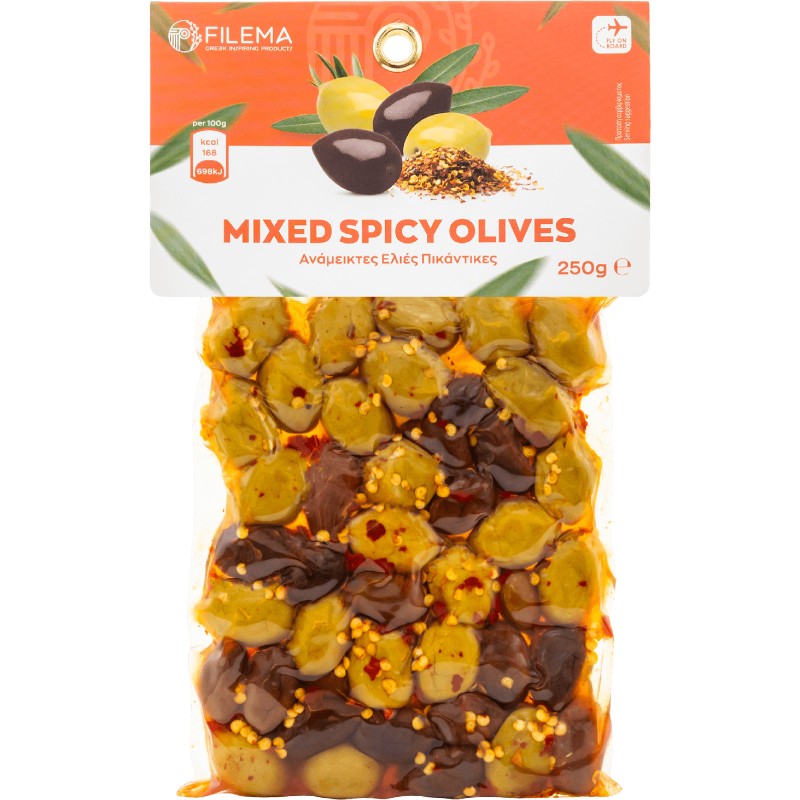 Cocktail Olives Spicy 250gr