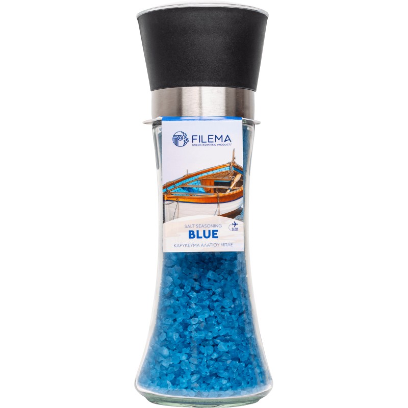Seasoning Mill 18cm Blue Salt 220gr