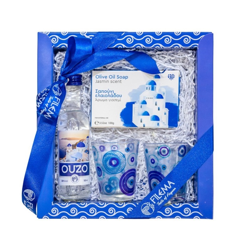 Santorini Gift Set 202 Big with Ouzo