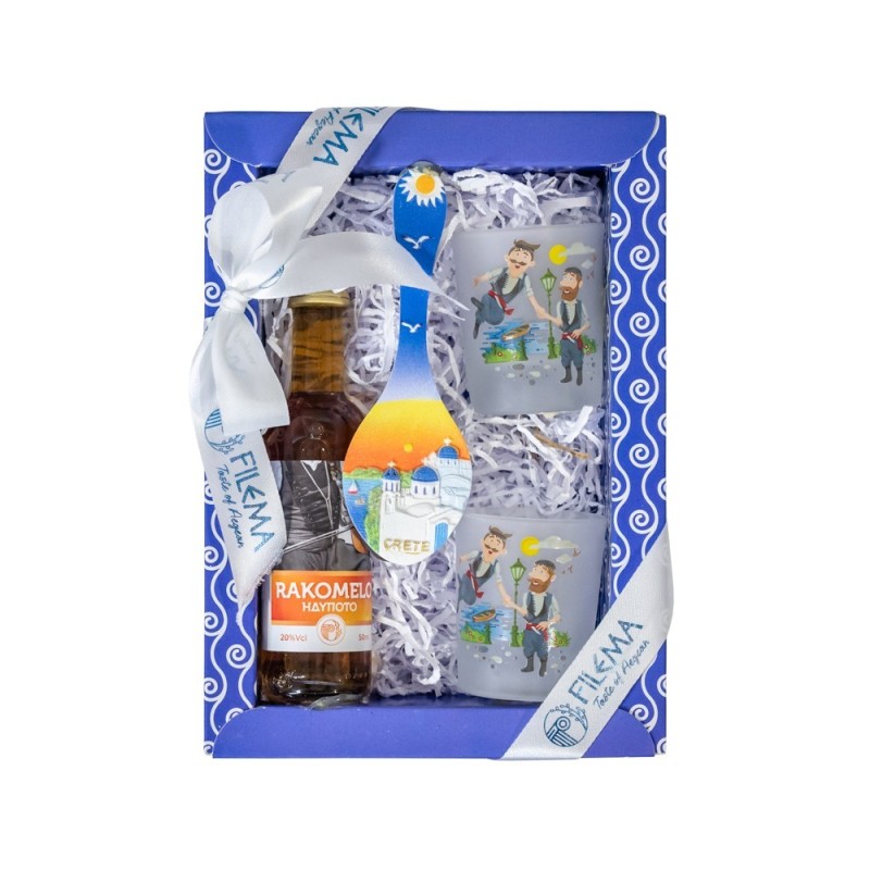 Santorini Gift Set 303 Small with Raki with Honey