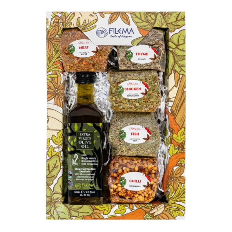 Spice Set 719 with 5 Spice Mix & Olive 60ml